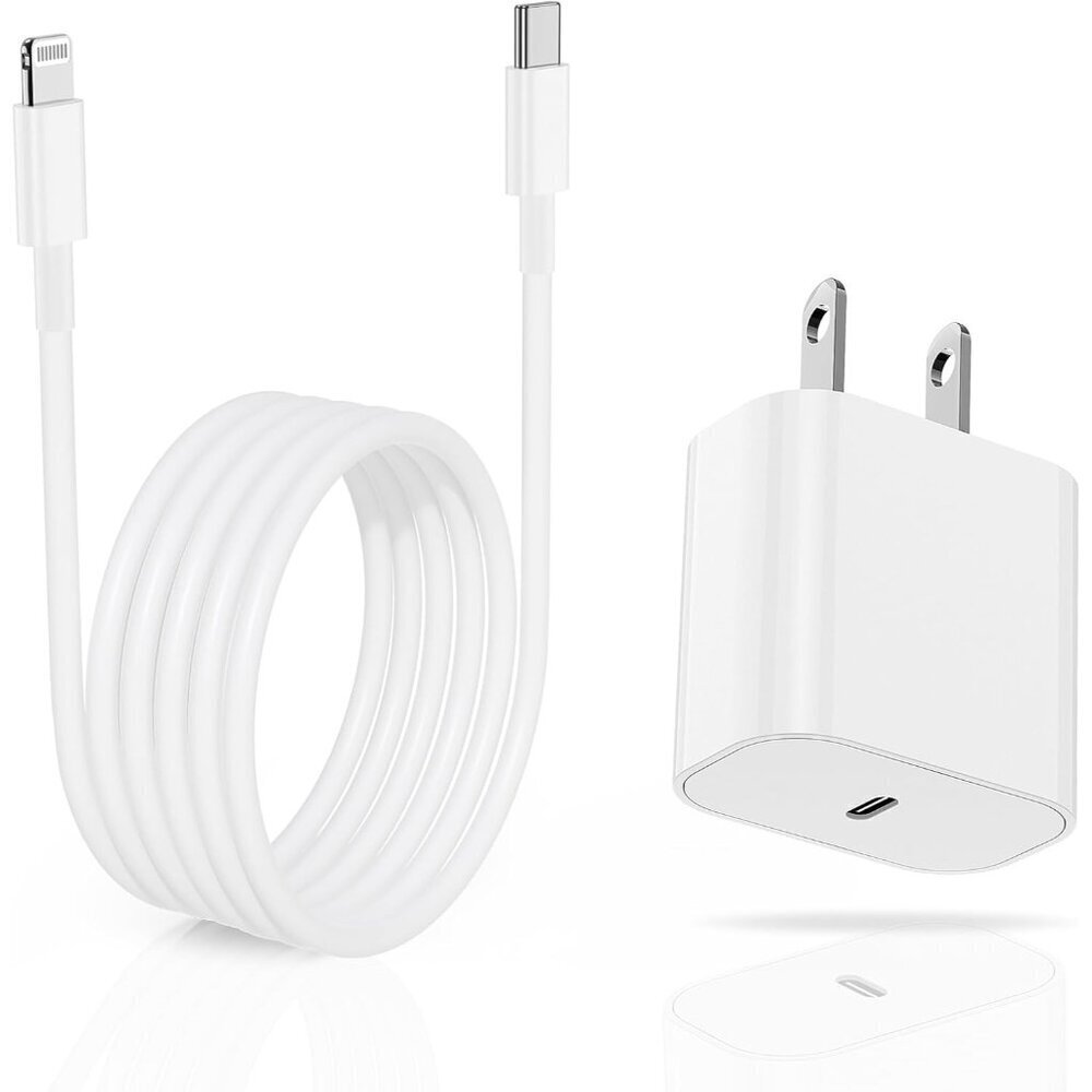 iPhone Charger Fast Charging Block,[MFi Certified] Wall Charger Plug and 6ft USB
